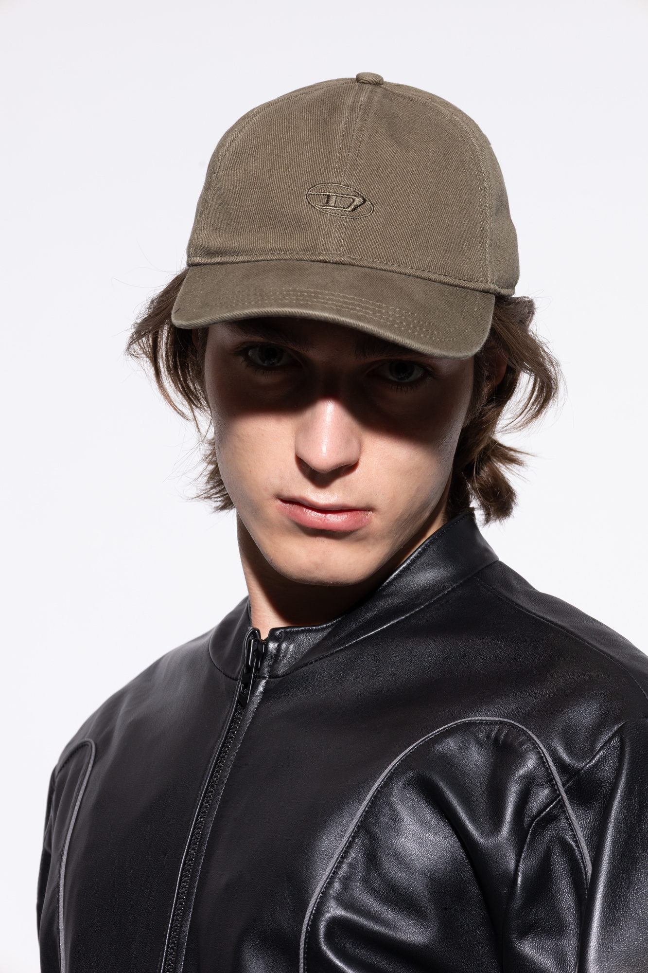 ☆DIESEL☆ C Run Wash Ball Cap Ivory A113610BLAA1AB Men's baseball cap built from washed cotton twill | Diesel